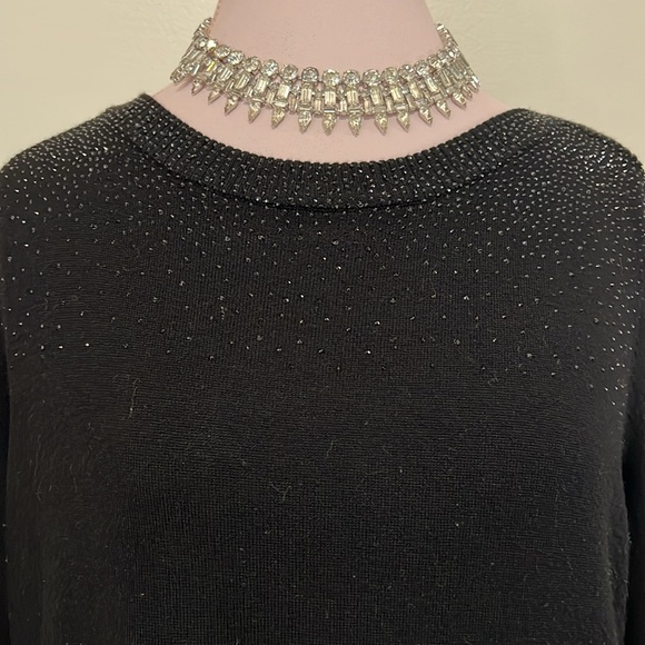 Cable & Gauge black sparkly top in size large - Picture 2 of 8